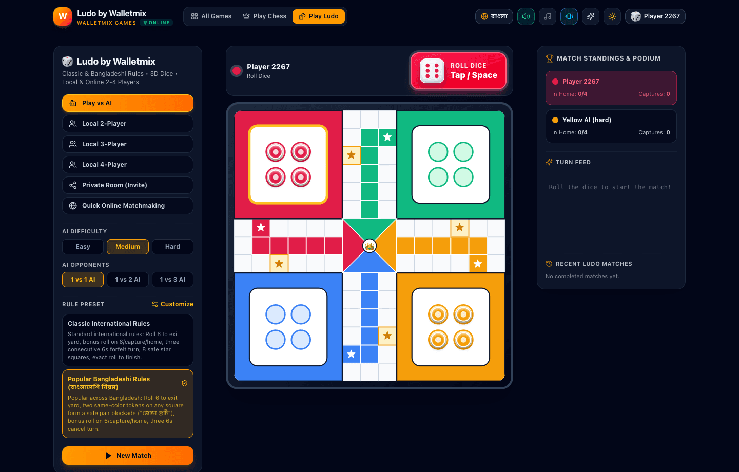 Ludo by Walletmix